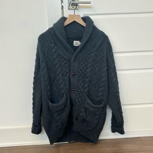 Flint and Tinder Aran Cable Sweater Cardigan